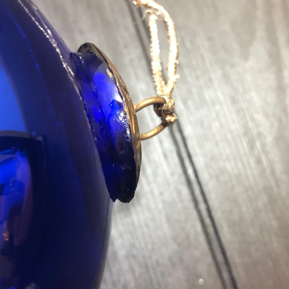 Midwest kugel Blue Glass Kugel Christmas Ornament